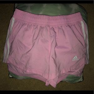 Pink Adidas shorts